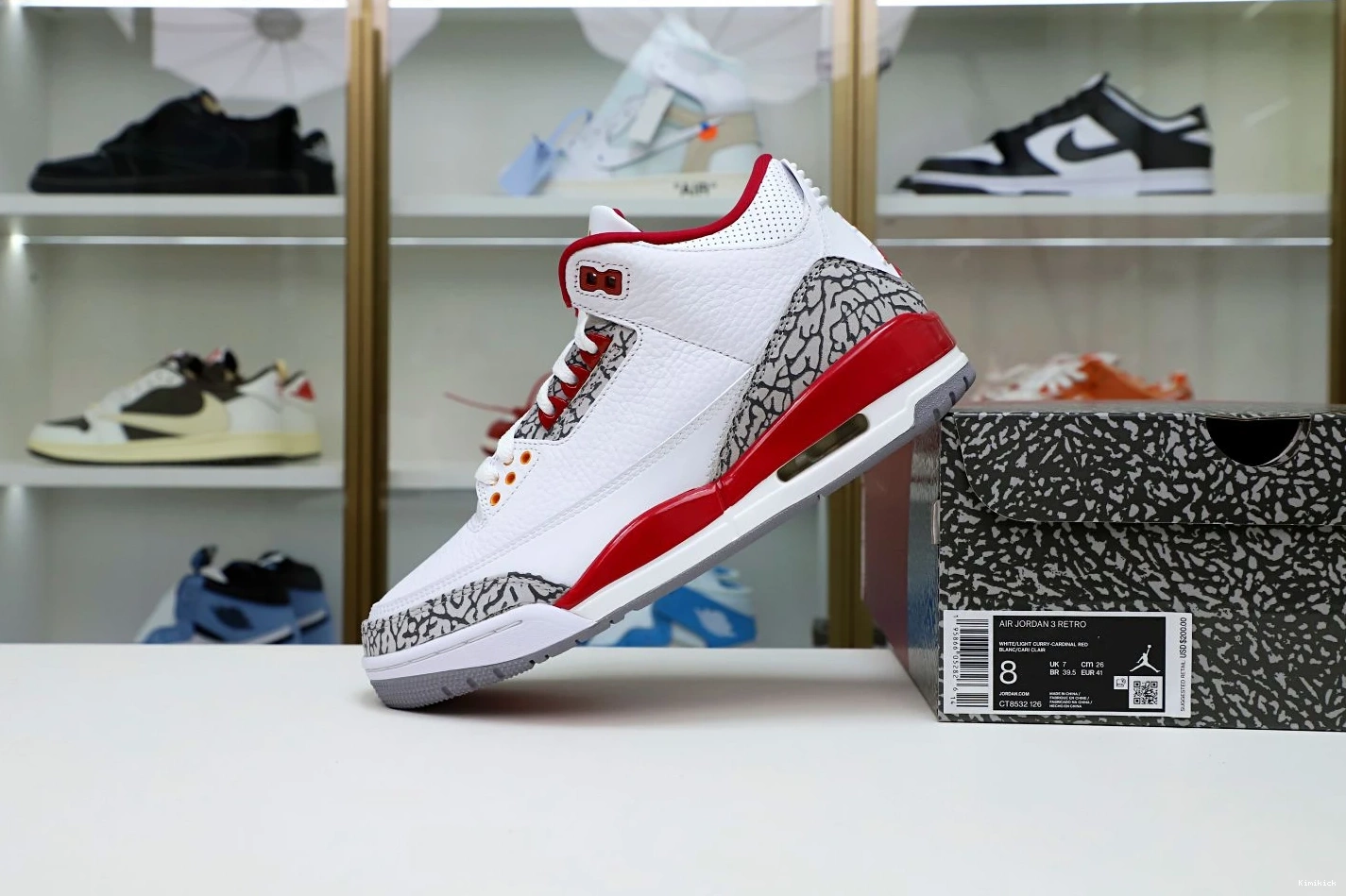 Red(CT8532-126） SmartChoice 3 1941  Jordan Cardinal Air Retro Kimikick 0606